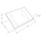 Azar Displays Deluxe Acrylic Book Stand Holder 1/2" Thick, Size: 18"W x 12"D x 5"H 515500 - alternate 2